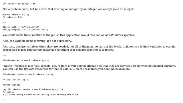 Code Review: (Java) Read .txt and organize activities for hours / minutes (2 Solutions!!) смотреть онлайн