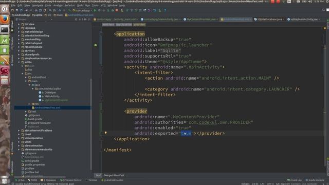 Android Tutorial 2019 - Custom Content Provider Example in Android Part - 3 смотреть онлайн
