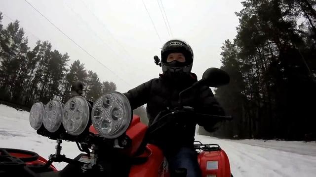 Квадрик CFmoto или еще один зимний денек. смотреть онлайн