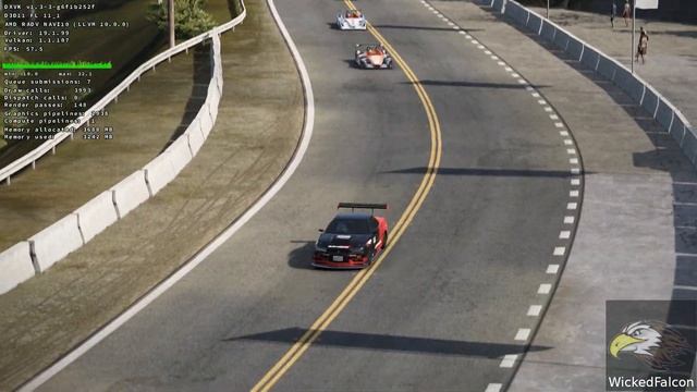 Project Cars 2 - DXVK 1.3.1 - 5700 XT - Manjaro - 1080p Ultra