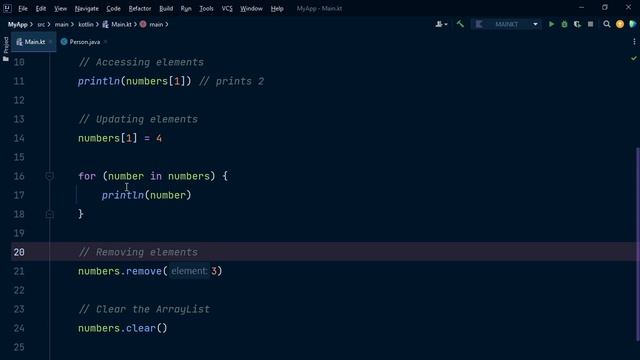 ArrayList in Kotlin | Data structures смотреть онлайн