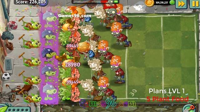 All NEW Plants Power Up! Vs Team Brickhead Zombie in Plants vs Zombies 2 v10.4.1 смотреть онлайн