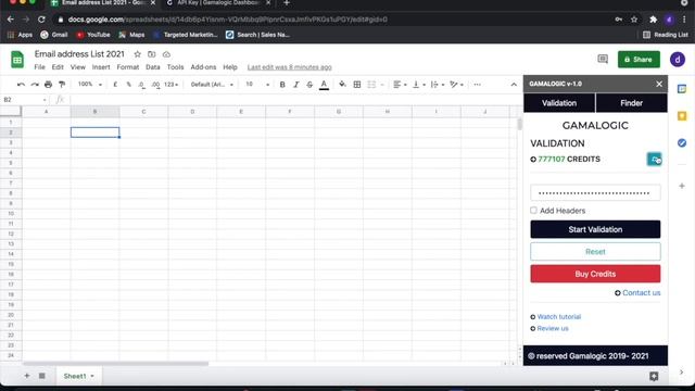 Email Validation on Google Sheet Add-on from Gamalogic смотреть онлайн