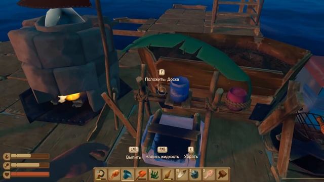 Raft игра - обзор, прохождение. Где найти медь, железо и как получить сок лианы Ласты и плавильня # смотреть онлайн