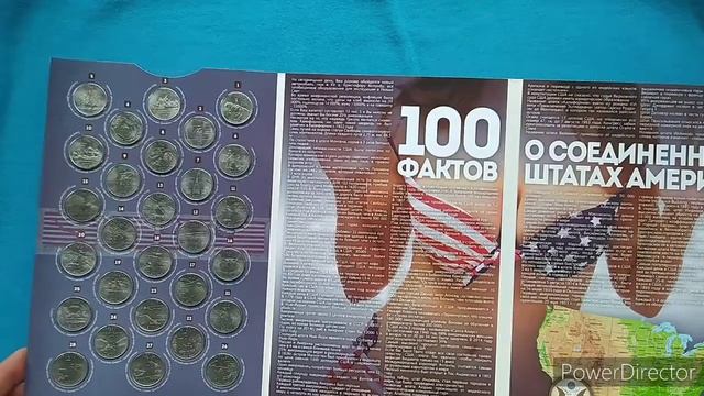 Обзор альбома с монетами Штаты и територии США. смотреть онлайн