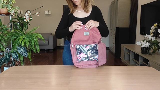 Городской рюкзак П0056 (кораллово-красный) смотреть онлайн