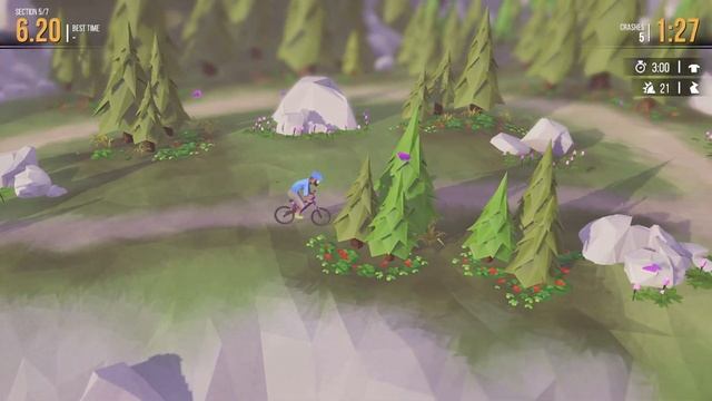 Lonely Mountains: Downhill - 35 Minute Playthrough [Switch] смотреть онлайн