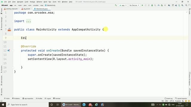 Send email using Intent in android studio || Email Intent || Android Studio Tutorial || SR CodeX смотреть онлайн