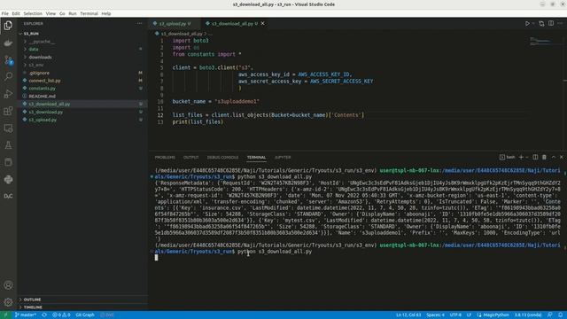 AWS S3 bucket | download all files using python programming language and boto3 смотреть онлайн