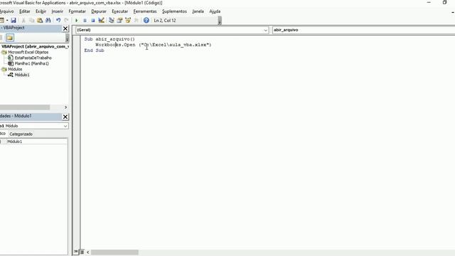 Como abrir um arquivo com o VBA utilizando a função Open смотреть онлайн