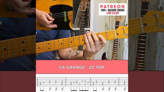 LA GRANGE - ZZ TOP - GUITAR TUTORIAL - TABS - BACKING TRACK смотреть онлайн