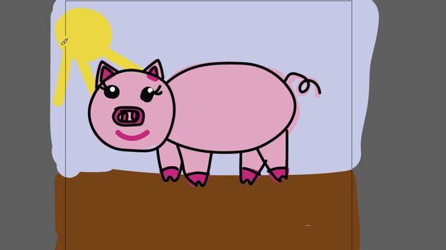 Рисуем свинку детям часть 56 смотреть онлайн