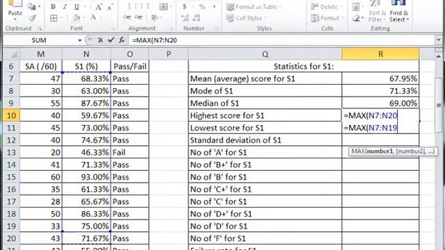 RP-PFP Excel2020 Part1-14 Advanced Stats mean,mode,median,stdev смотреть онлайн
