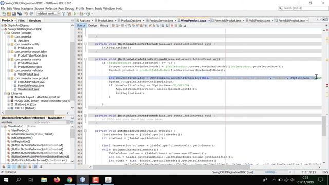 Java Swing CRUD and Pagination with JDBC MySQL | Bonus Validation - Generate code for unique colum смотреть онлайн