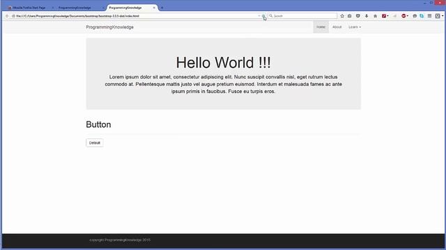 Bootstrap Tutorial For Beginners 8 - Bootstrap Buttons смотреть онлайн