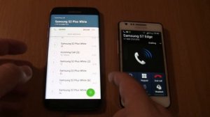 Over the Horizon Incoming call & Outgoing call at the Same Time Samsung Galaxy S7 edge+S2 Plus Whit
