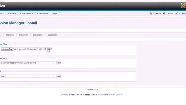 How to install extensions in Joomla смотреть онлайн