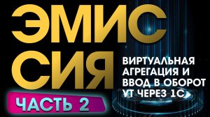 Эмиссия! 2 часть, Виртуальная агрегация и ввод в оборот УТ через 1С.