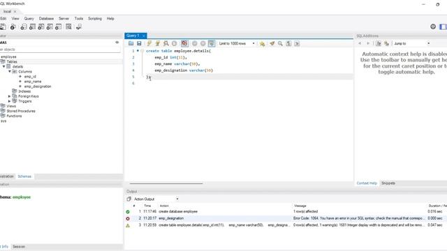 MySQL Lec-2/ Create Table/ Insert Data in a table/ Select a table смотреть онлайн
