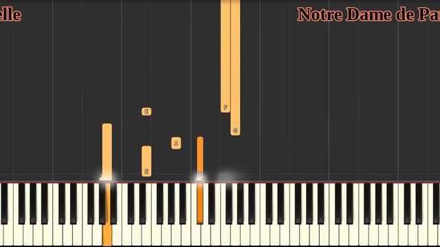 BELLE -- Notre Dame de Paris - Piano Tutorial смотреть онлайн