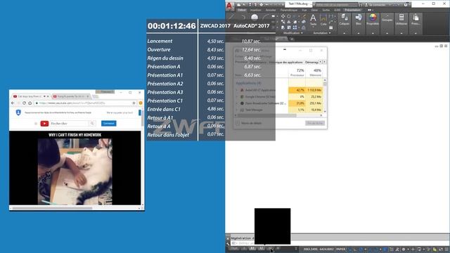 ZWCAD 2017 vs. AutoCAD® 2017 : Comparatif de vitesse смотреть онлайн