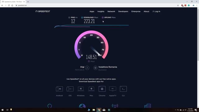 Internet Speed Test Ethernet Cable vs WIFI 5G смотреть онлайн