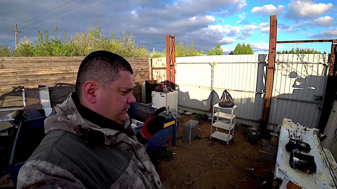 Закупился металлоломом и техникой! Куча меди старом холодильнике! смотреть онлайн