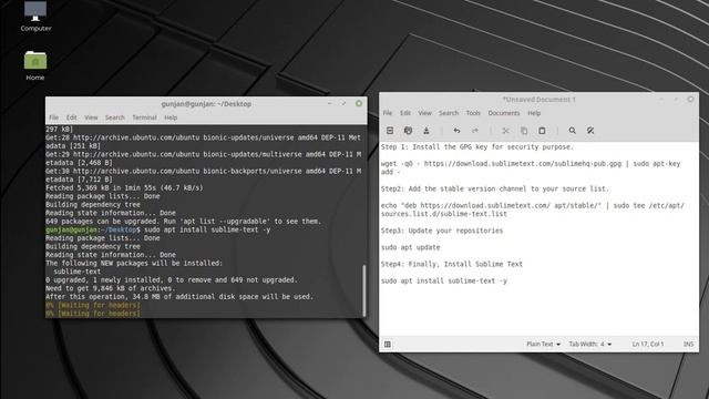 How to install Sublime Text in Linux Mint... смотреть онлайн