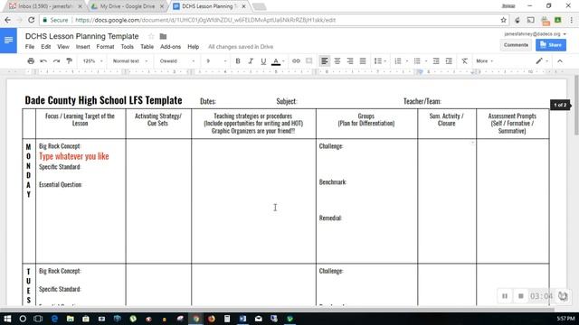 LFS- Lesson Planning in Google Drive смотреть онлайн