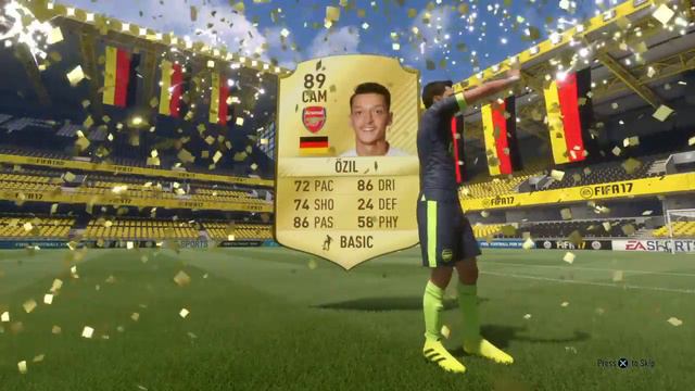 FIFA 17 ULTIMATE TEAM 89 OZIL IN A PACK смотреть онлайн
