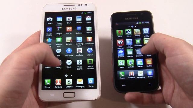 Samsung Note (White) & Samsung S incoming call смотреть онлайн