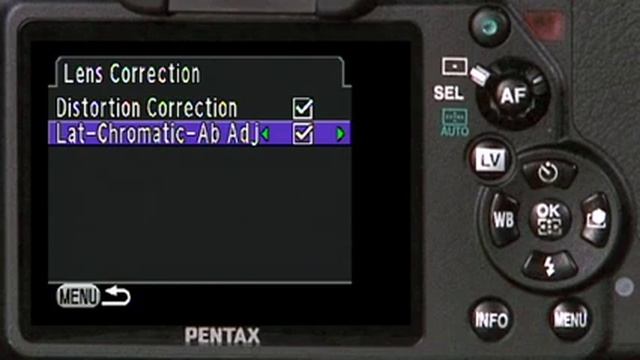 PENTAX K-7 Lens Correction смотреть онлайн