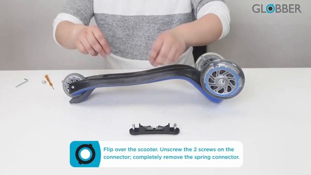 How to change the spring content connector on Globber GO•UP, PRIMO and ELITE 3-wheel scooters смотреть онлайн