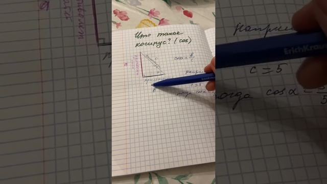 Что такое косинус? Как найти косинус cos? смотреть онлайн