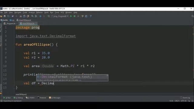 area of ellipse in kotlin смотреть онлайн