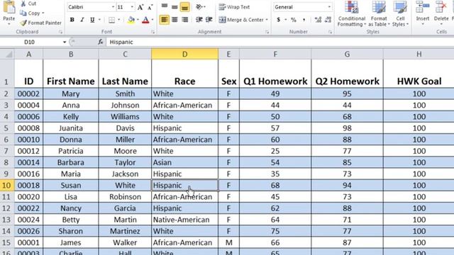 Color alternate rows of your Excel spreadsheet (aka zebra stripes) смотреть онлайн