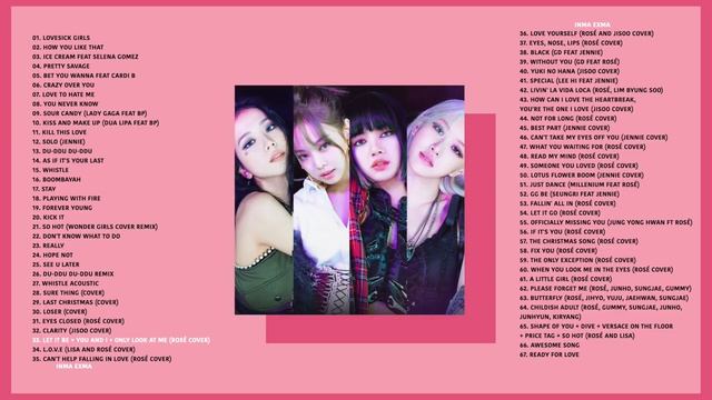 B L A C K P I N K FULL A L B U M 2020 ALL SONGS AND COVERS PLAYLIST UPDATED