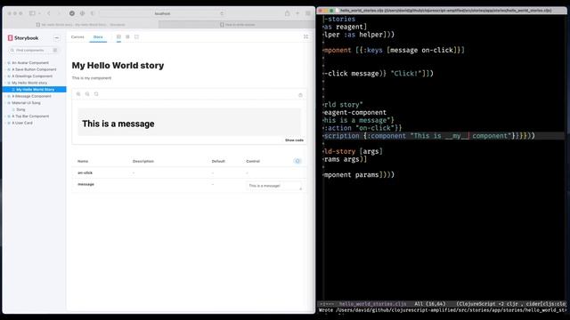 Component Driven ClojureScript with Storybook - David Vujic - reClojure 2021 смотреть онлайн
