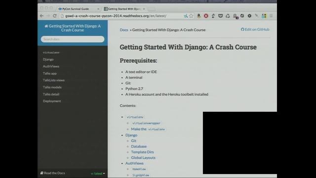 Kenneth Love: Getting Started with Django, a crash course - PyCon 2014 смотреть онлайн