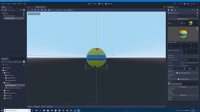 Godot 3.1: Creating A Simple 3D Game: Part 3 (Importing From Blender, Rolling & Keys) #GodotEngine