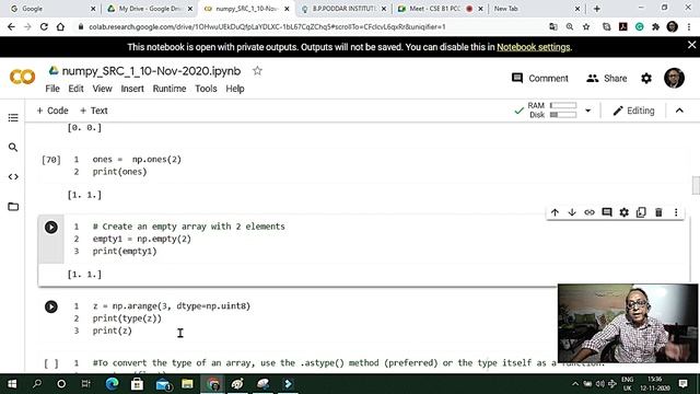 Python numpy introduction part 1 12-Nov-20 on line Lab class, pls see description for pdfnote. смотреть онлайн