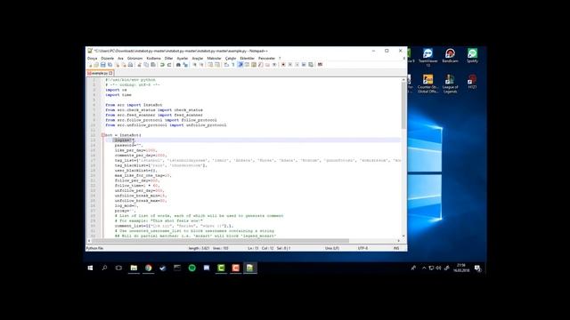 İNSTAGRAM REKLAM BOTU - PYTHON [OTO BEĞENİ-YORUM-TAKİP] --Açıklamayı okuyun-- смотреть онлайн