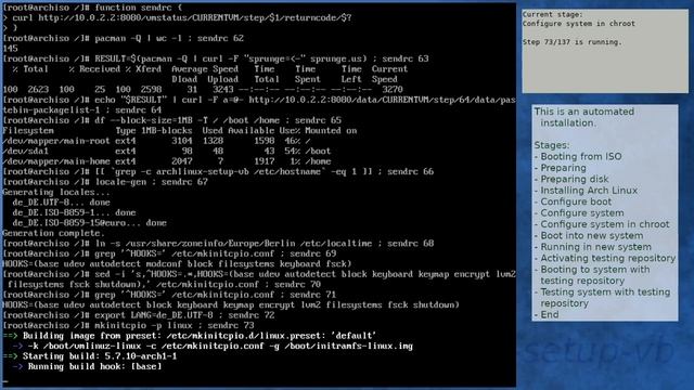 Arch Linux installation recording to kernel 5.7.11-arch1-1 (testing) смотреть онлайн