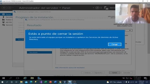 Instalación de Active Directory en Windows SERVER 2016 en VirtualBox смотреть онлайн