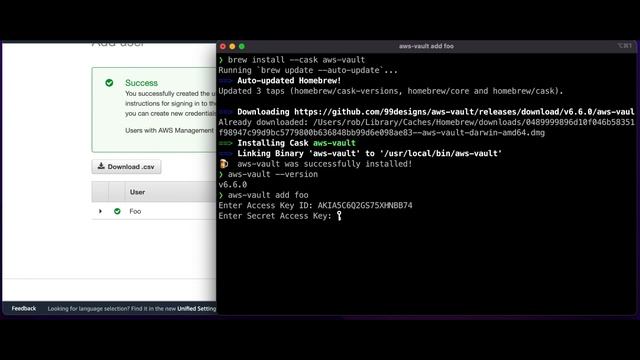 Install AWS Vault on a Mac (using Homebrew) смотреть онлайн