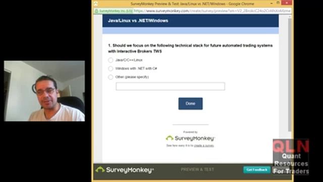 Survey for automated trading is it Java C on Linux or DotNET on Windows смотреть онлайн
