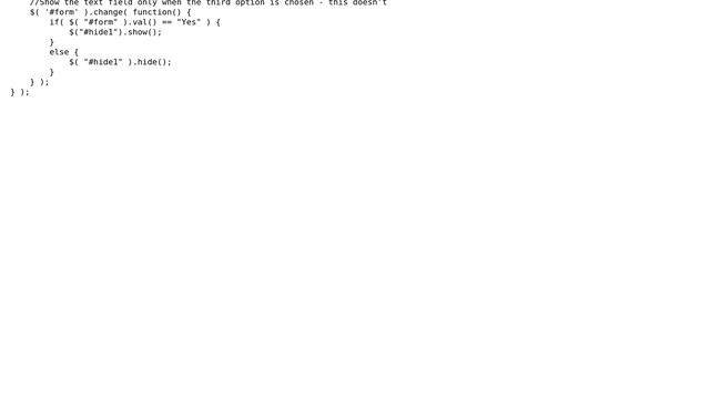 Wordpress: Contact form 7 issue with jquery - hiding/showing fields смотреть онлайн