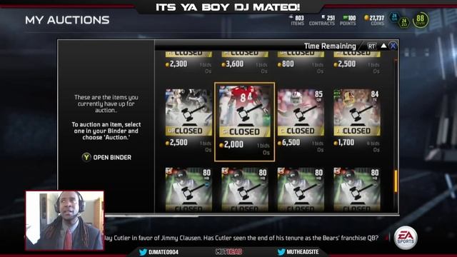 Madden 15 Ultimate Team - MUT Mogul Monday Tips w/ @djmateo904 - Cards To Snipe смотреть онлайн