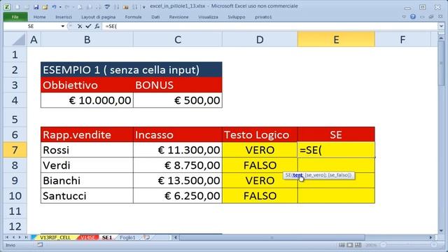 EP14 Funzioni logiche di Excel S - E - O (PRIMA PARTE) FORMULE E FUNZIONI смотреть онлайн