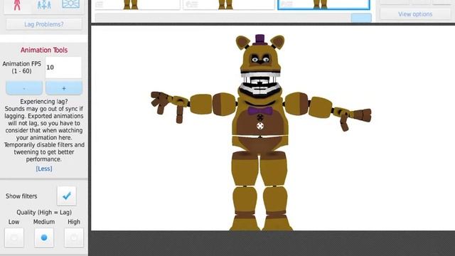 Fredbear animation on sticknodes смотреть онлайн